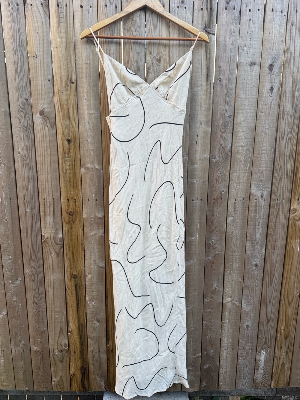 DISSH Luna Slip Dress with Black Line Art - Picture 6 of 15